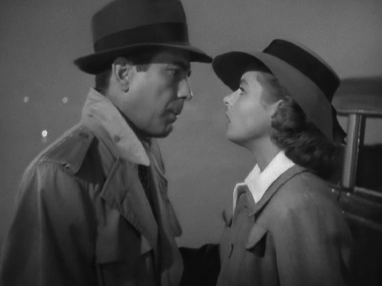 Humphrey Bogart and Ingrid Bergman in Casablanca