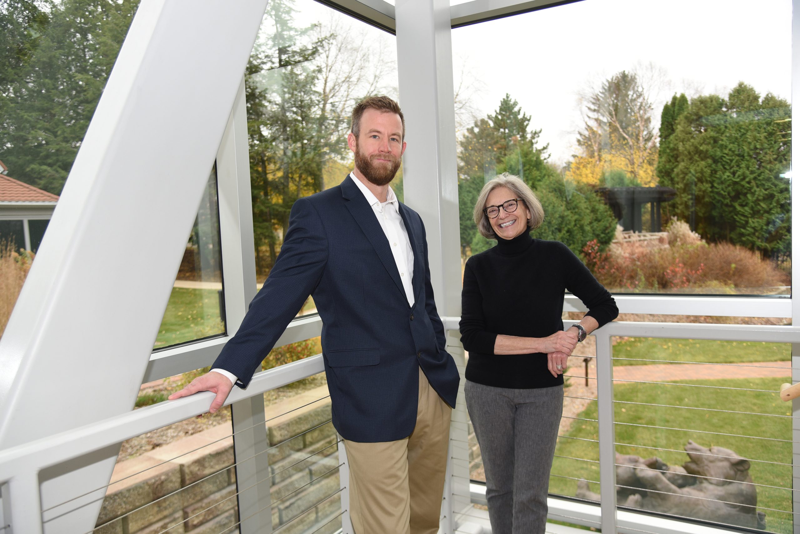 Matt Foss and Kathy Foley at the Leigh Yawkey Woodson Art Museum