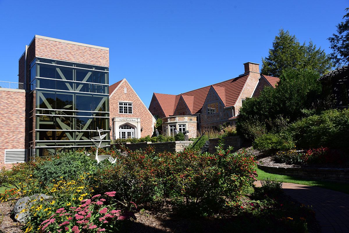 This photo shows the Museum from the formal gardens today