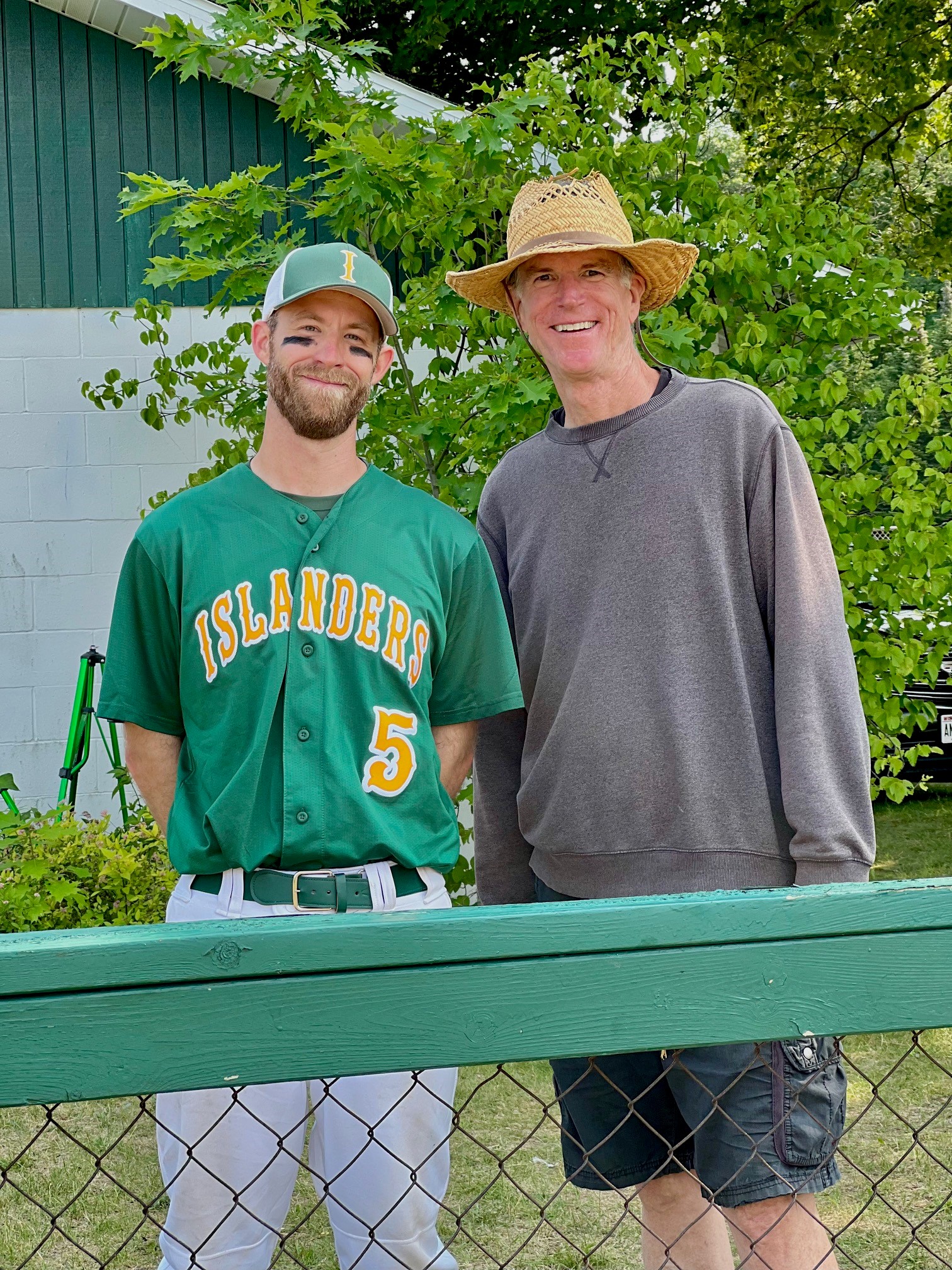 This photo shows Woodson Art Museum director Matt Foss on the left and Door County artist Craig Blietz on the right