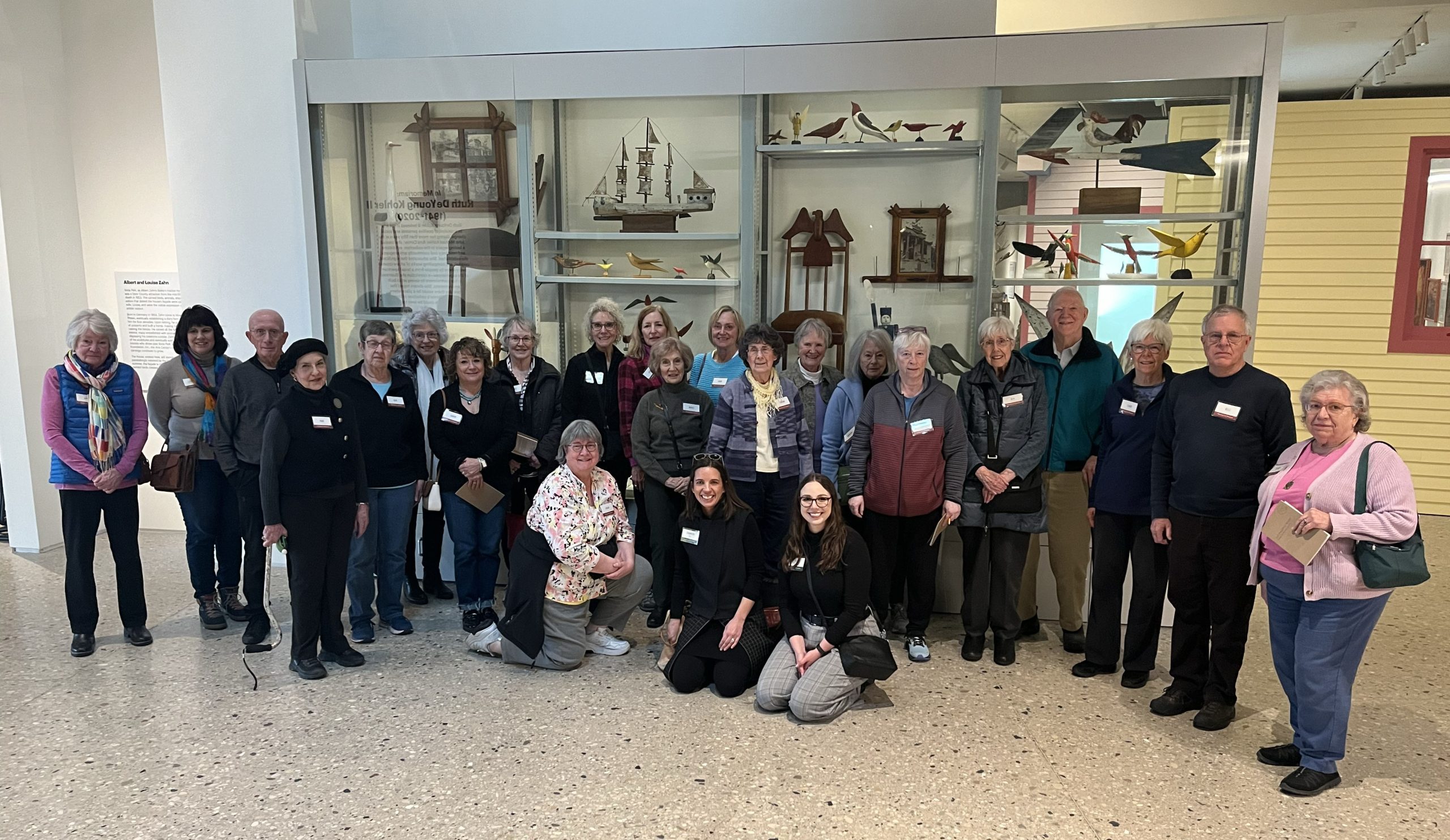 Group photo of Born from Industry travelers at the John Michael Kohler Art Preserve