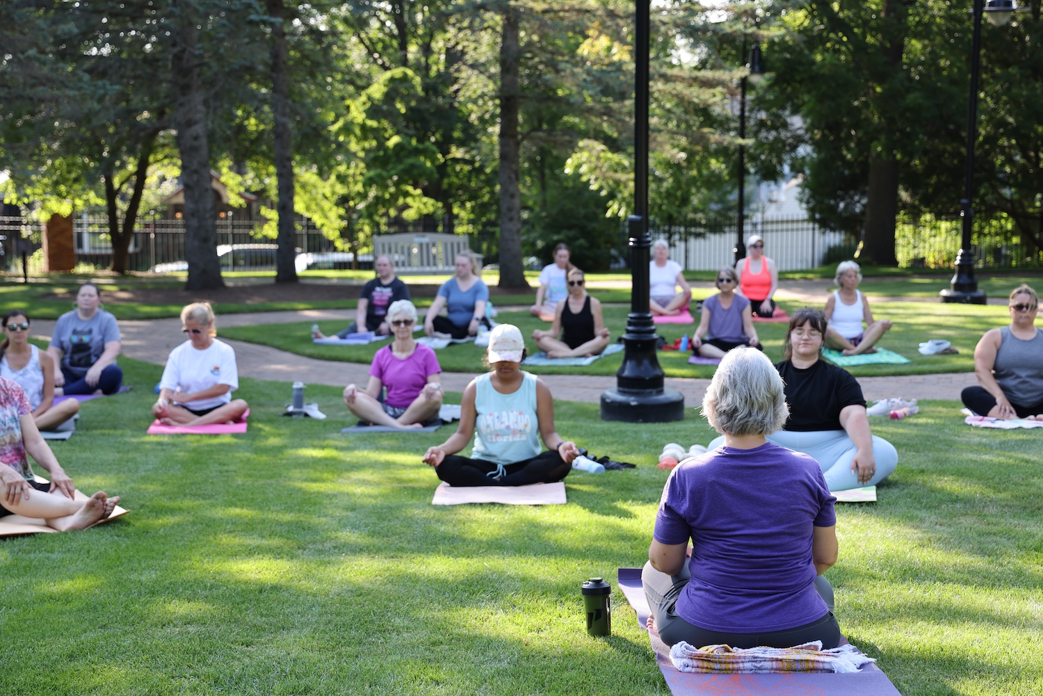 Yoga in the Sculpture Garden